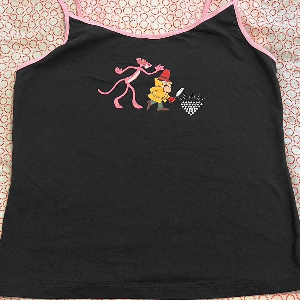 Black and Pink Women's Pajama Top
